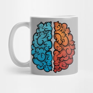 Cats in my Brain - Cute Colorful Kitty Cats Mug